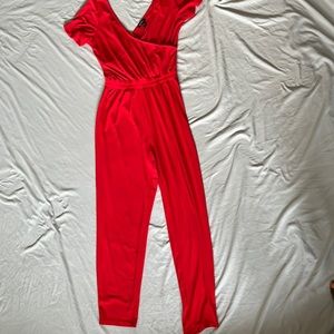 Express red jumpsuit